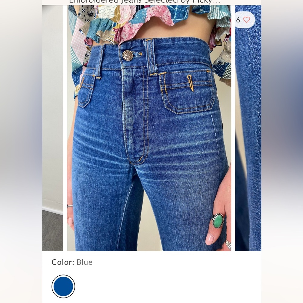 Free people thrift vintage 1970s jeans